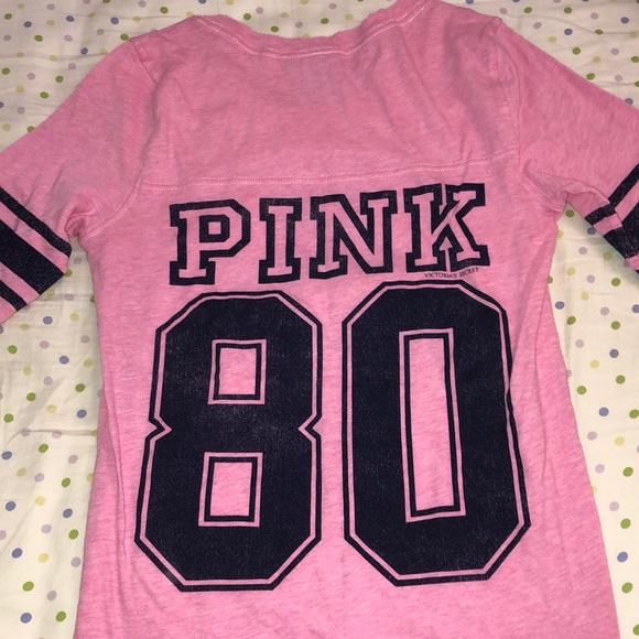 Pink Victoria’s Secret quarter sleeve top - Picture 4 of 4